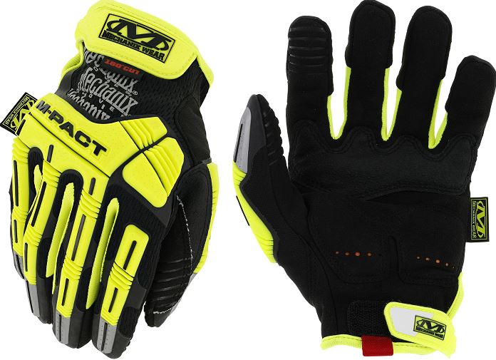 Hi-Viz M-Pact® D5 Gloves (Medium, Fluorescent Yellow)
